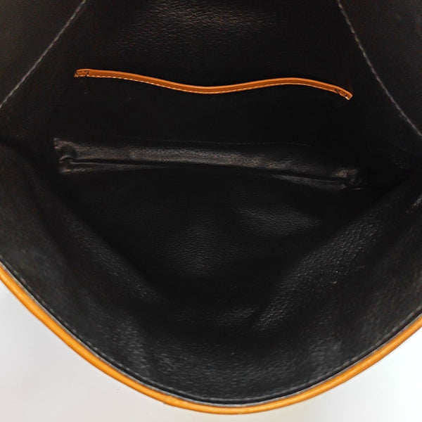 MACADAM CLUTCHES Calfskin Black