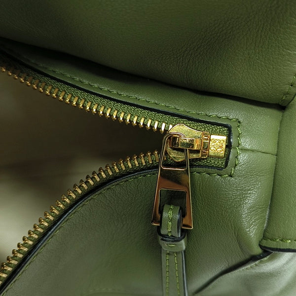 Authenticated pre-owned Puzzle Hobo Calfskin Green - Top Handle Bag at Looply