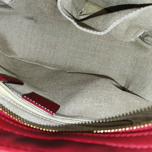 Authenticated pre-owned Microguccissima Monogram Calfskin Red - Shoulder Bag at Looply
