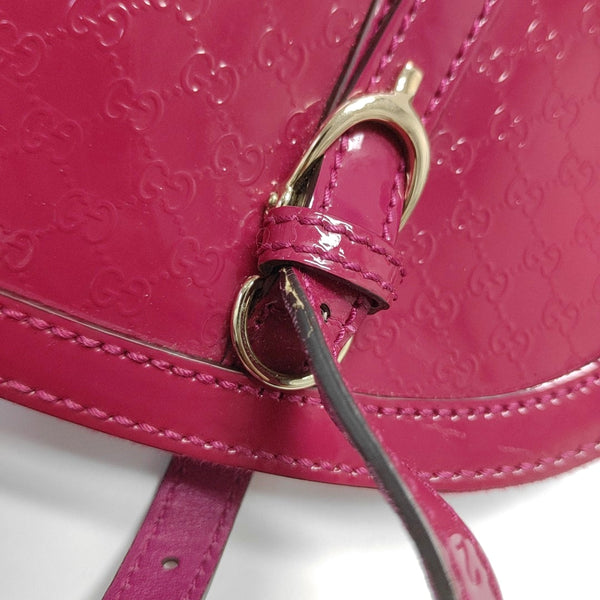 Authenticated pre-owned Microguccissima Monogram Calfskin Pink - Top Handle Bag at Looply