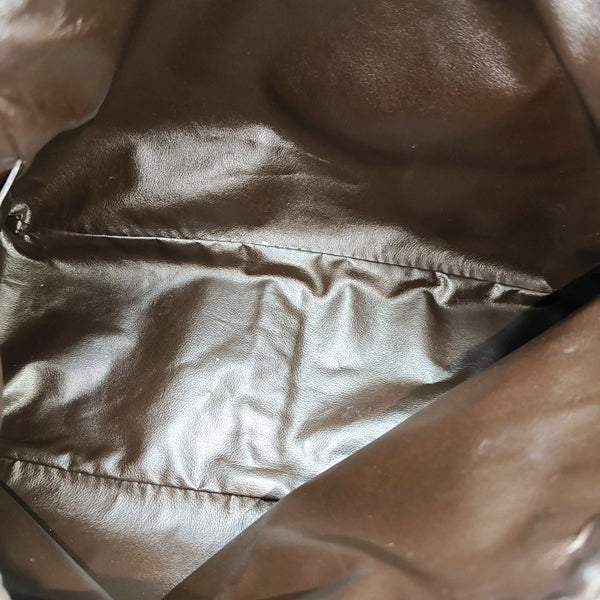 Canvas Top Handle Bag Brown