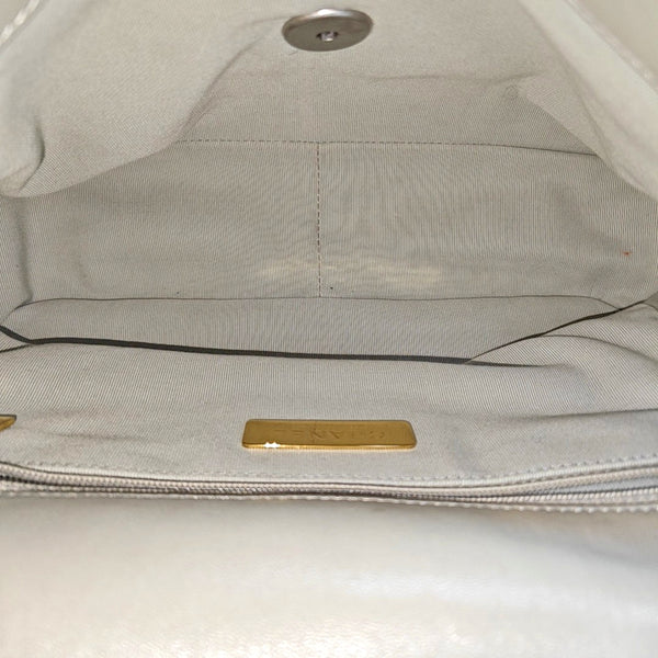 CHANEL 19 Small Quilted Lambskin Gray
