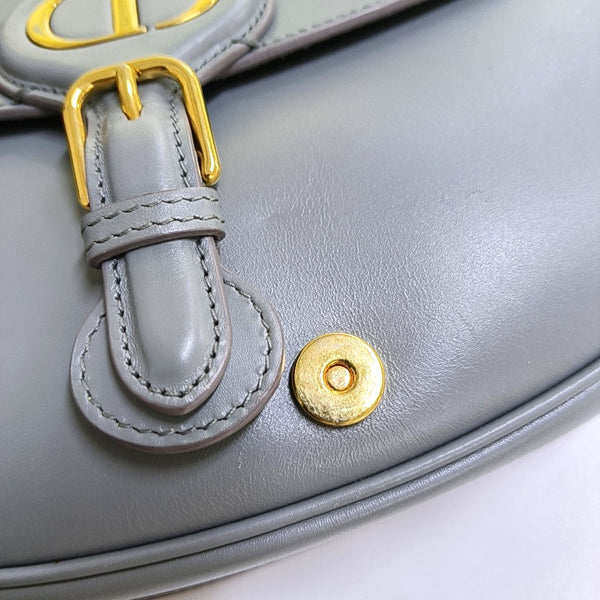 Authenticated pre-owned Bobby Medium Calfskin Gray - Crossbody Bag at Looply
