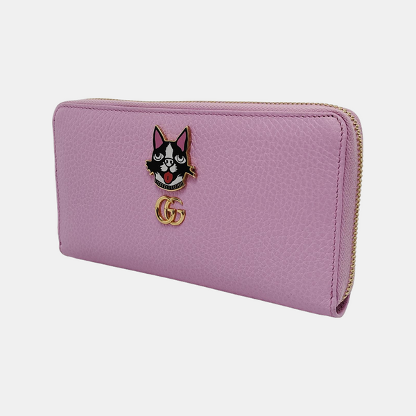 Authenticated pre-owned GG Marmont Calfskin Pink Wallet - Wallet at Looply