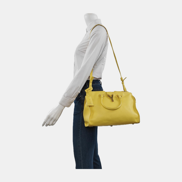 Authenticated pre-owned Chyc Y Ligne Small Calfskin Yellow - Shoulder Bag at Looply