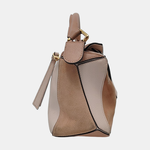 Authenticated pre-owned Puzzle Small Calfskin Beige - Shoulder Bag at Looply