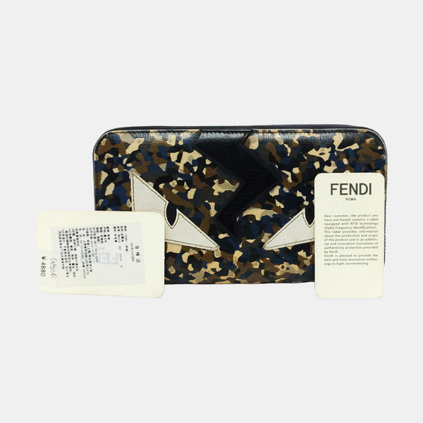 Authenticated pre-owned Monster Calfskin Multicolor Wallet - Wallet at Looply