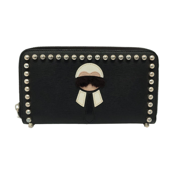 Authenticated pre-owned Karlito Calfskin Black Wallet - Wallet at Looply