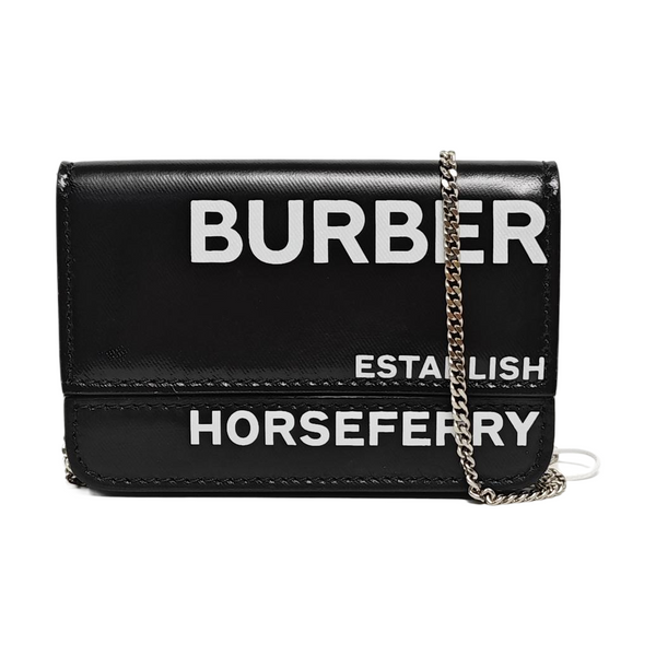 Authenticated pre-owned Horseferry Coated Canvas Black - Shoulder Bag at Looply