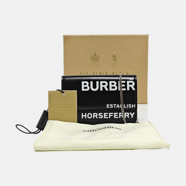 Authenticated pre-owned Horseferry Coated Canvas Black - Shoulder Bag at Looply