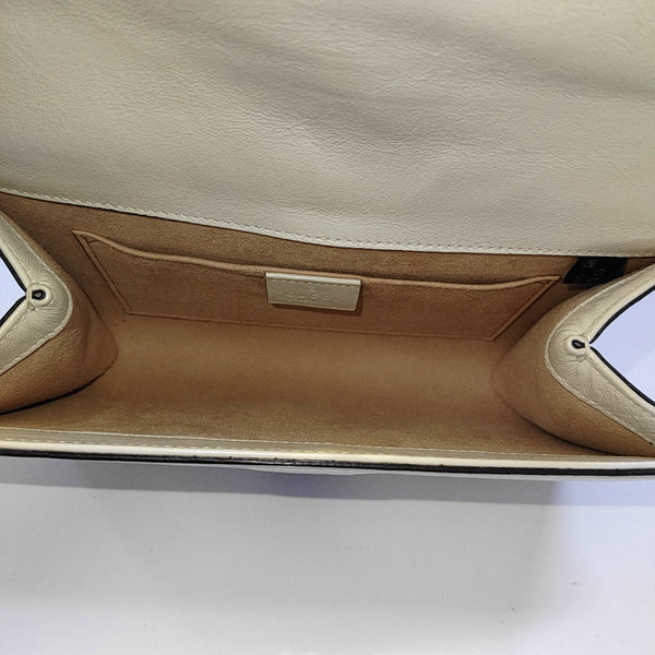 Authenticated pre-owned Rajah Small Calfskin White - Shoulder Bag at Looply