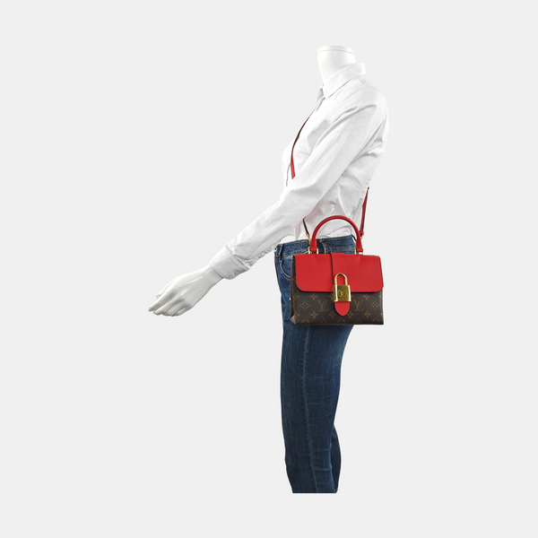 Authenticated pre-owned Locky BB Monogram Coated Canvas Red - Crossbody Bag at Looply