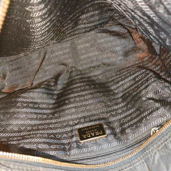 Nylon Quilted Nylon Black