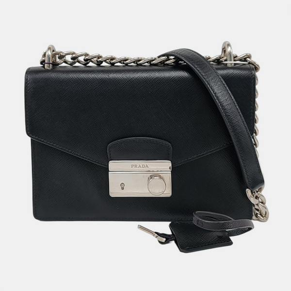 Authenticated pre-owned Sound Bag Calfskin Black - Shoulder Bag at Looply