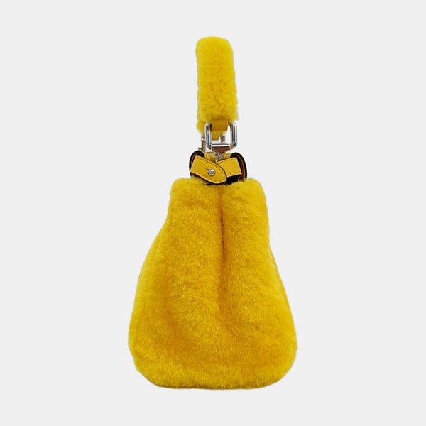 Authenticated pre-owned Peekaboo Mini Fur Yellow - Shoulder Bag at Looply
