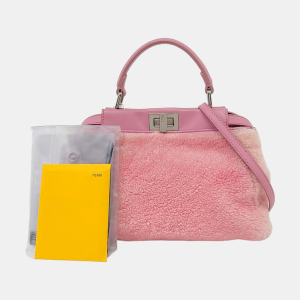 Authenticated pre-owned Peekaboo Mini Fabric Pink - Crossbody Bag at Looply