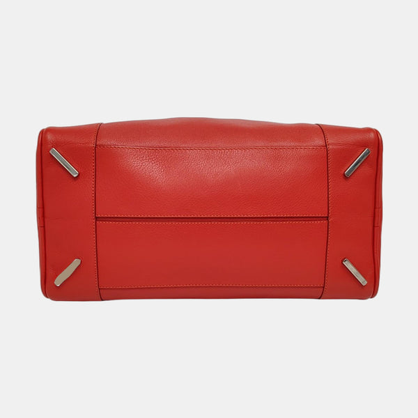Authenticated pre-owned Amazona Calfskin Red - Top Handle Bag at Looply