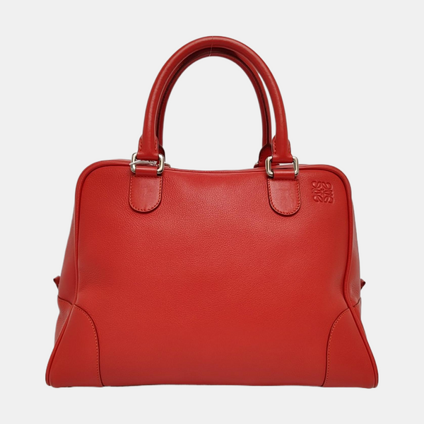 Authenticated pre-owned Amazona Calfskin Red - Top Handle Bag at Looply
