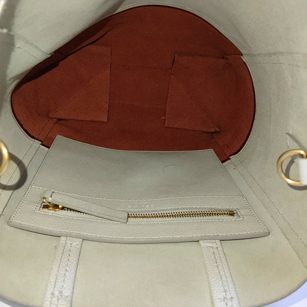 Authenticated pre-owned Vertical Cabas Calfskin White - Shoulder Bag at Looply