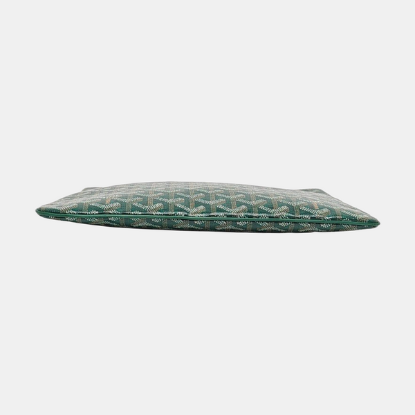 Authenticated pre-owned Goyard Sénat Coated Canvas Green - Clutch at Looply