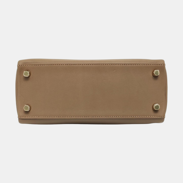 Authenticated pre-owned Kelly 25 Swift Beige - Shoulder Bag at Looply