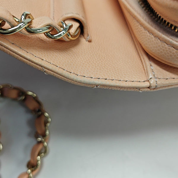Authenticated pre-owned Classic Flap Quilted Grained Calfskin Pink - Shoulder Bag at Looply