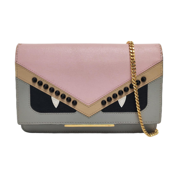 Authenticated pre-owned Monster Calfskin Pink - Crossbody Bag at Looply