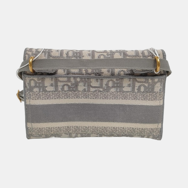 Authenticated pre-owned Saddle Monogram Canvas Gray - Belt Bag at Looply