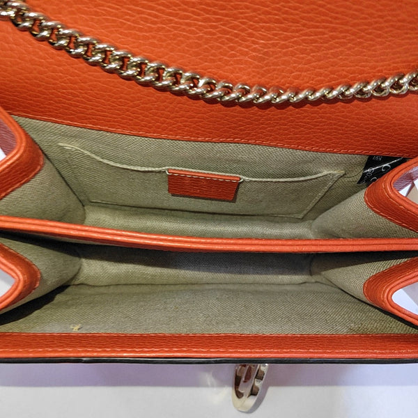 Authenticated pre-owned Interlocking G Calfskin Orange - Crossbody Bag at Looply