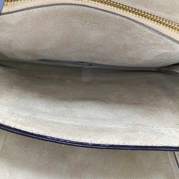 Authenticated pre-owned Faye Medium Calfskin Blue - Shoulder Bag at Looply