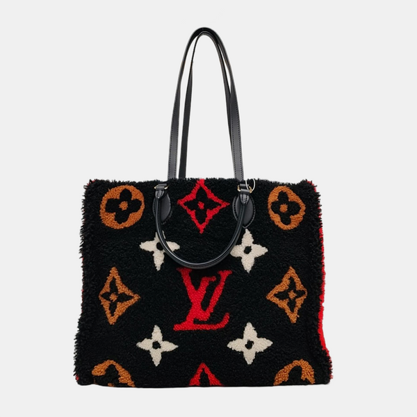 Authenticated pre-owned Onthego GM Monogram Wool Black - Shoulder Bag at Looply