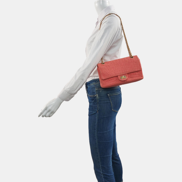 Authenticated pre-owned 2.55 Small Quilted Canvas Pink - Shoulder Bag at Looply