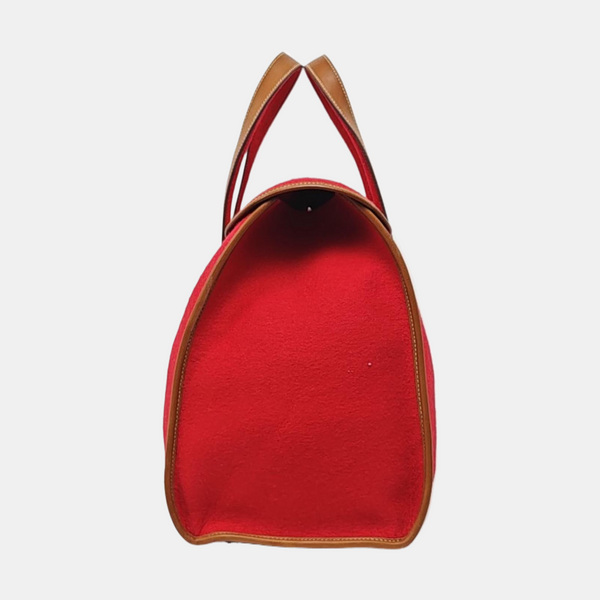 Authenticated pre-owned Evelyne 38 Felt Red - Top Handle Bag at Looply