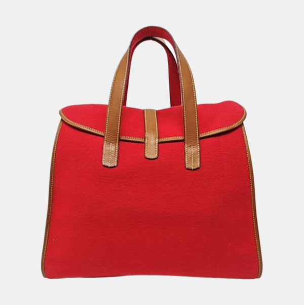Authenticated pre-owned Evelyne 38 Felt Red - Top Handle Bag at Looply