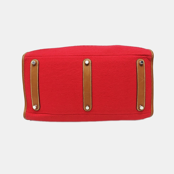 Authenticated pre-owned Evelyne 38 Felt Red - Top Handle Bag at Looply