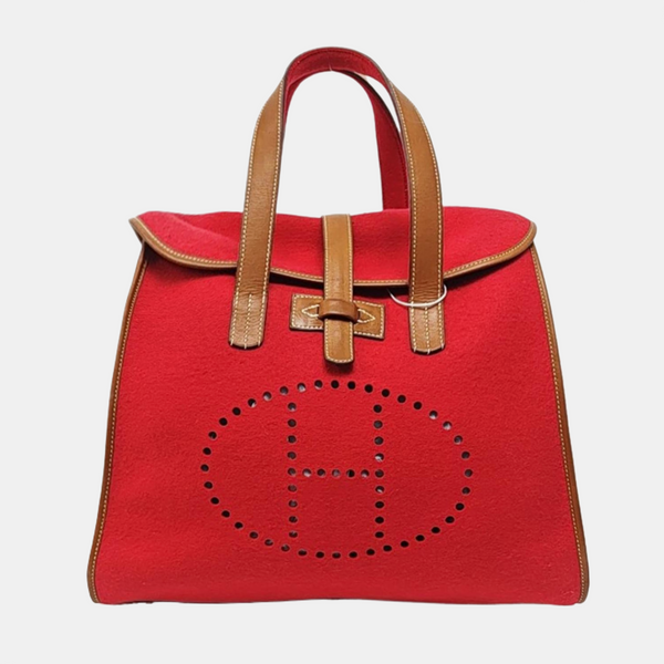 Authenticated pre-owned Evelyne 38 Felt Red - Top Handle Bag at Looply