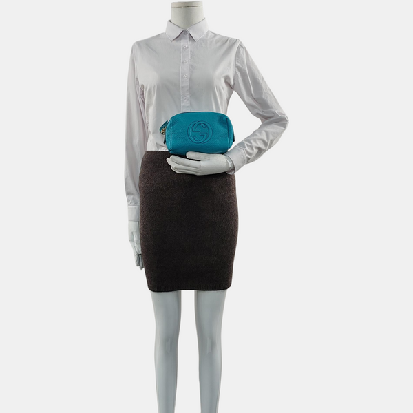 Authenticated pre-owned Soho Calfskin Green - Clutch at Looply
