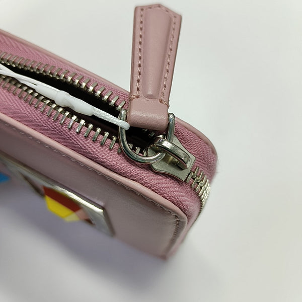 Authenticated pre-owned Monster Calfskin Pink Wallet - Wallet at Looply