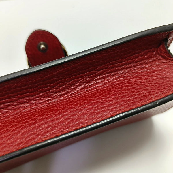 Authenticated pre-owned Dionysus Super Mini Calfskin Red - Shoulder Bag at Looply