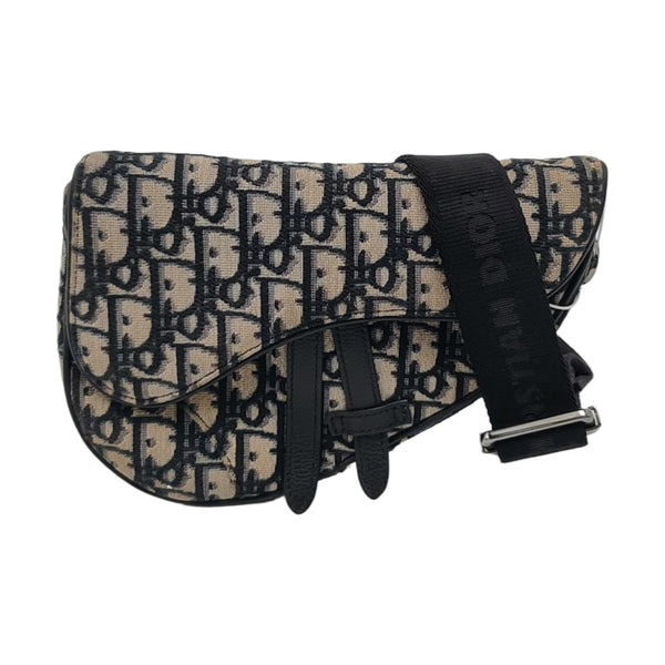 Authenticated pre-owned Saddle Mini Monogram Canvas Blue - Belt Bag at Looply