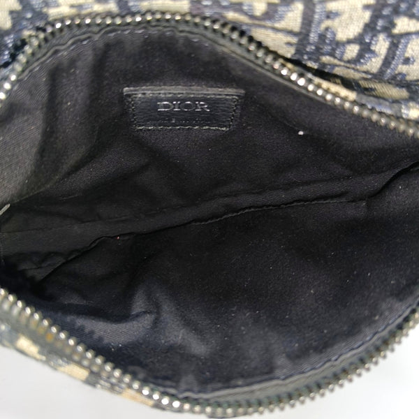 Authenticated pre-owned Saddle Mini Monogram Canvas Blue - Belt Bag at Looply