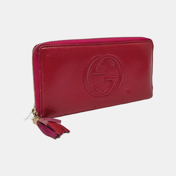 Authenticated pre-owned Soho Calfskin Red Wallet - Wallet at Looply