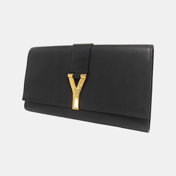 Authenticated pre-owned Chyc Y Ligne Calfskin Black - Clutch at Looply