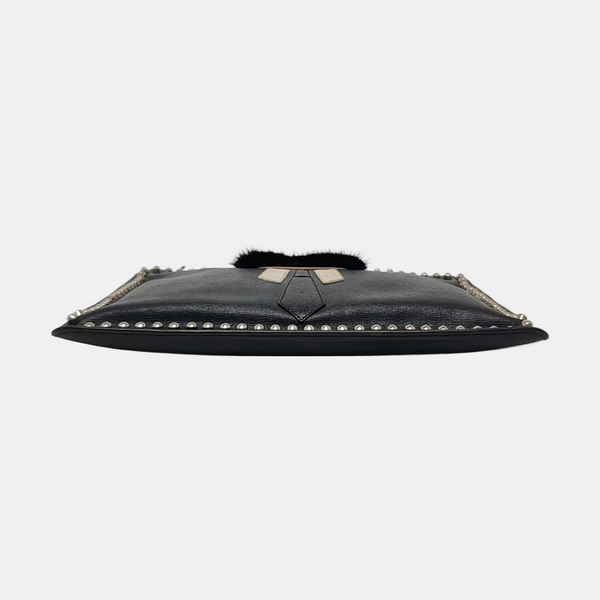 Authenticated pre-owned Karlito Calfskin Black - Clutch at Looply