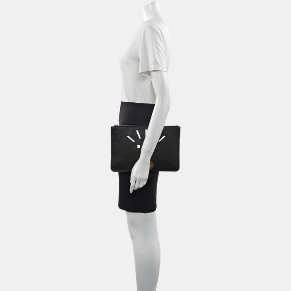 Authenticated pre-owned Monster Calfskin Black - Clutch at Looply