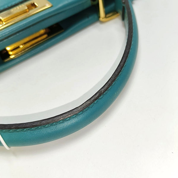 Authenticated pre-owned Peekaboo Medium Calfskin Green - Top Handle Bag at Looply