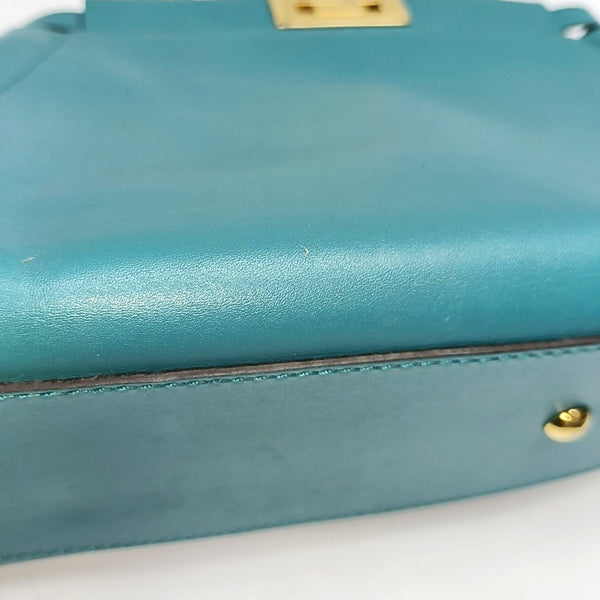 Authenticated pre-owned Peekaboo Medium Calfskin Green - Top Handle Bag at Looply