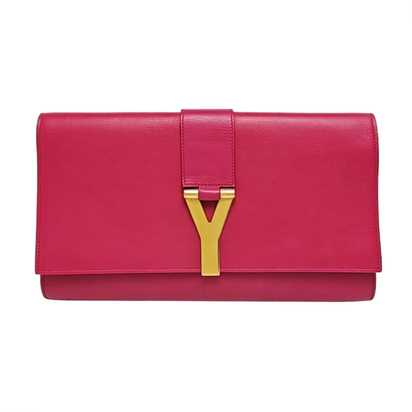 Authenticated pre-owned Chyc Y Ligne Calfskin Pink - Clutch at Looply
