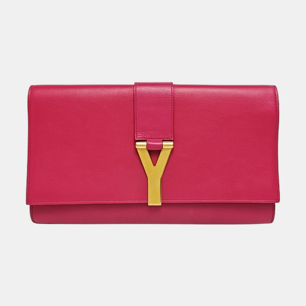 Authenticated pre-owned Chyc Y Ligne Calfskin Pink - Clutch at Looply