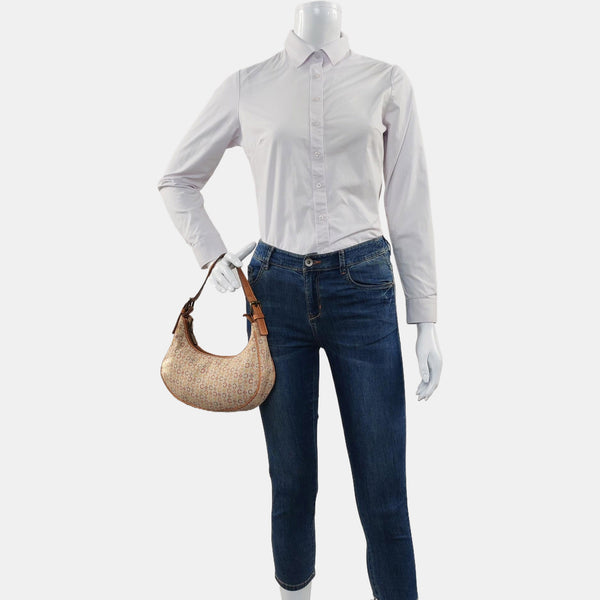 Authenticated pre-owned Ava Fabric Beige - Top Handle Bag at Looply